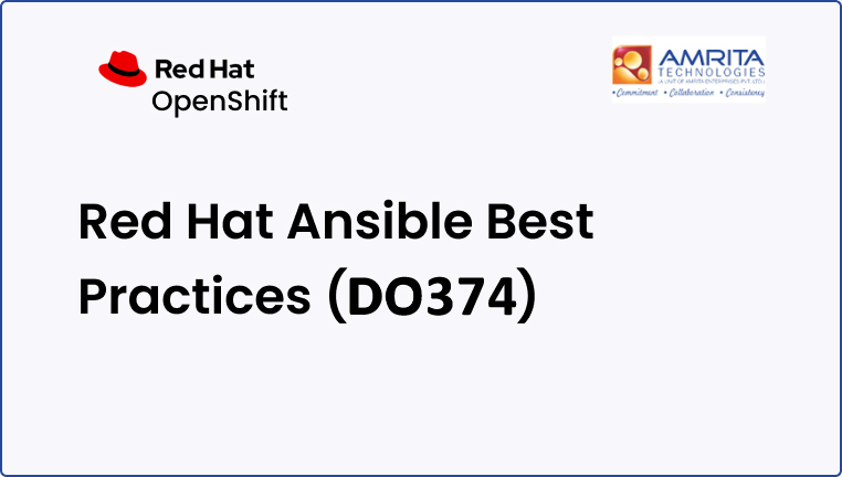 Developing Advanced Automation with Red Hat Ansible Automation Platform (DO374)